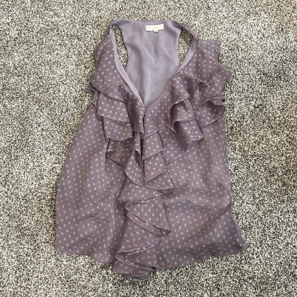 Light purple with poka dot detail
